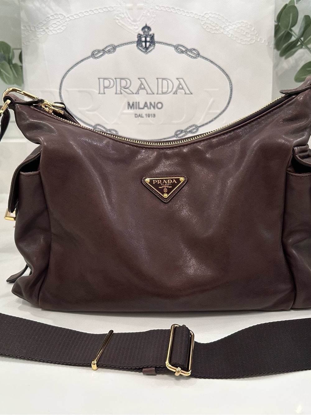 Prada Explore Large Napa Leather Bag- 100% Authentic - Picture 8 of 16